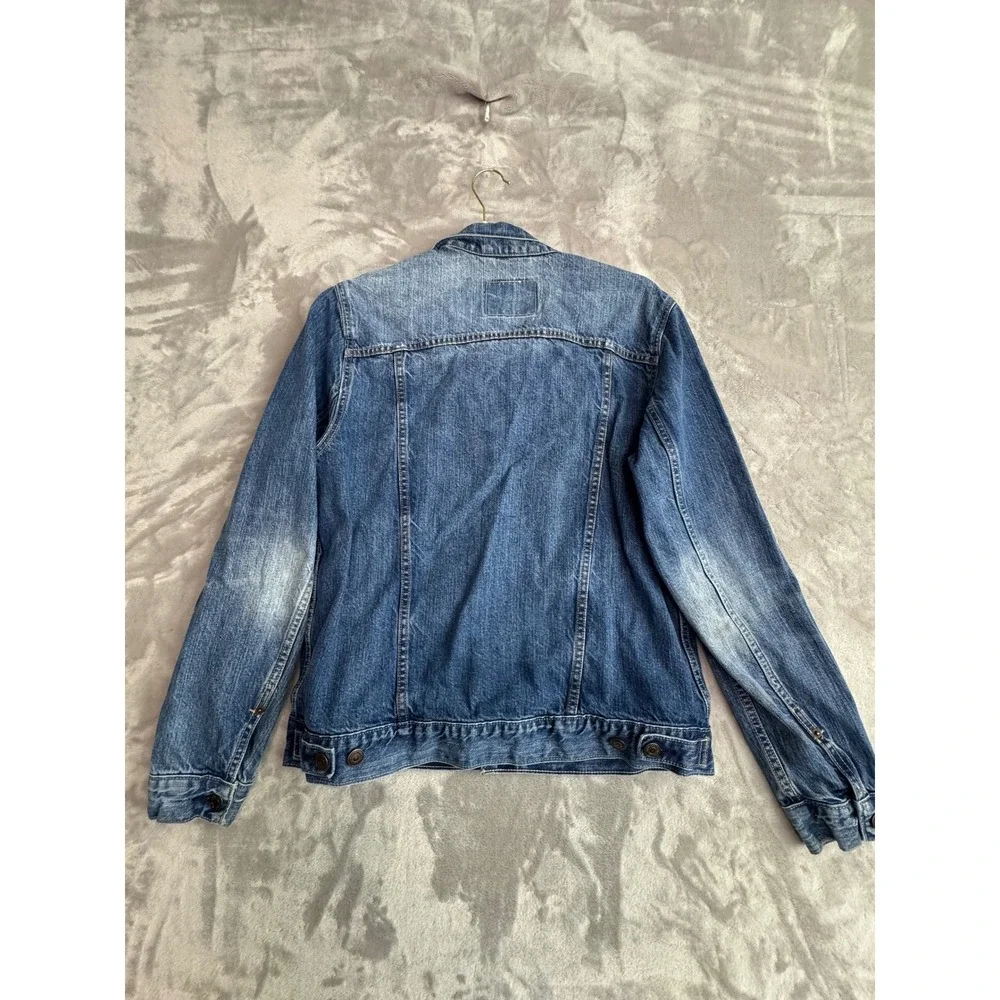 Levis 57511‎ Denim Trucker Jacket Mens XL Blue Medium Wash Button Up Coat